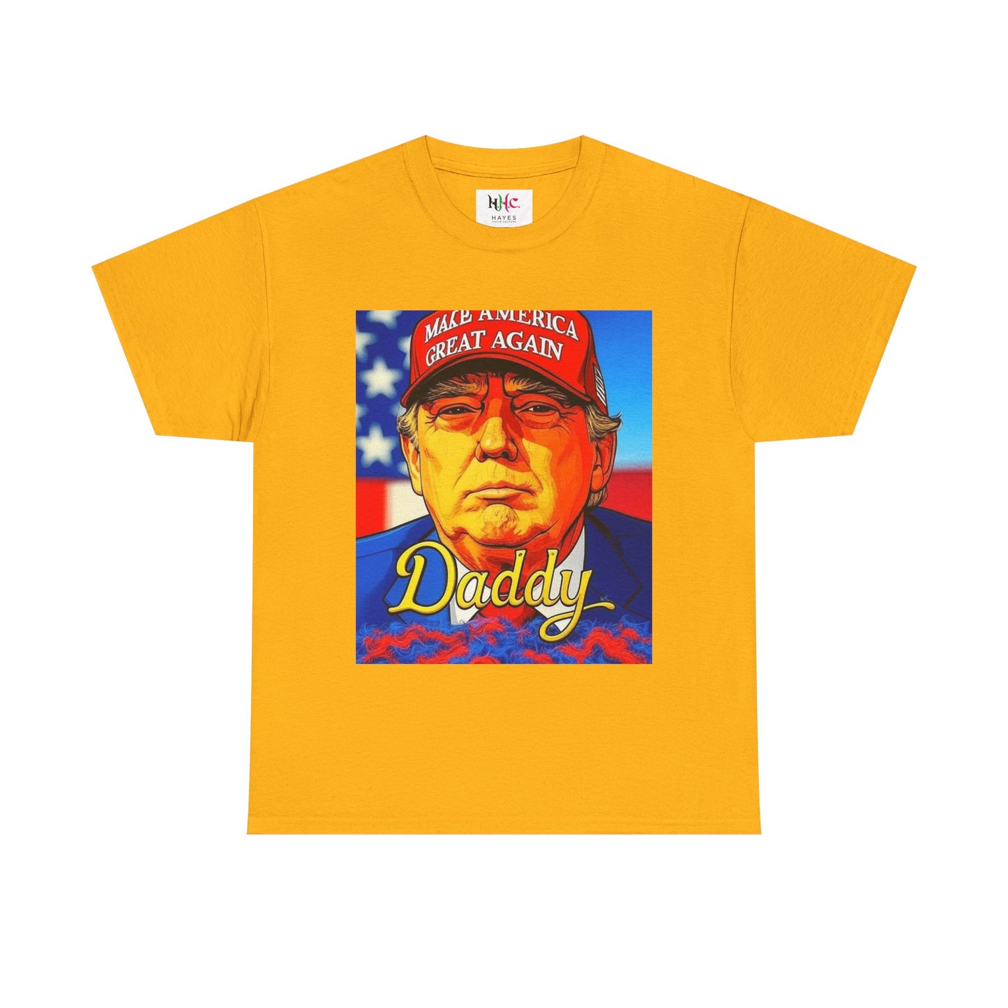 America 250 Trump Zaddy Unisex Heavy Cotton Tee by Hayes Haute Couture