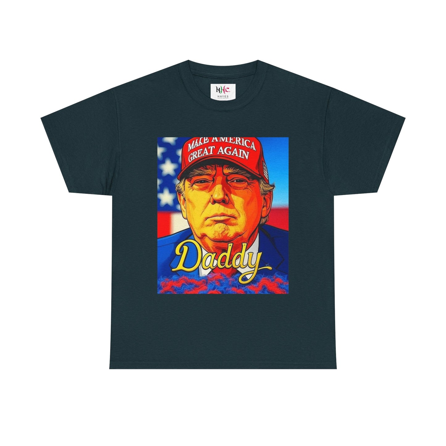 America 250 Trump Zaddy Unisex Heavy Cotton Tee by Hayes Haute Couture