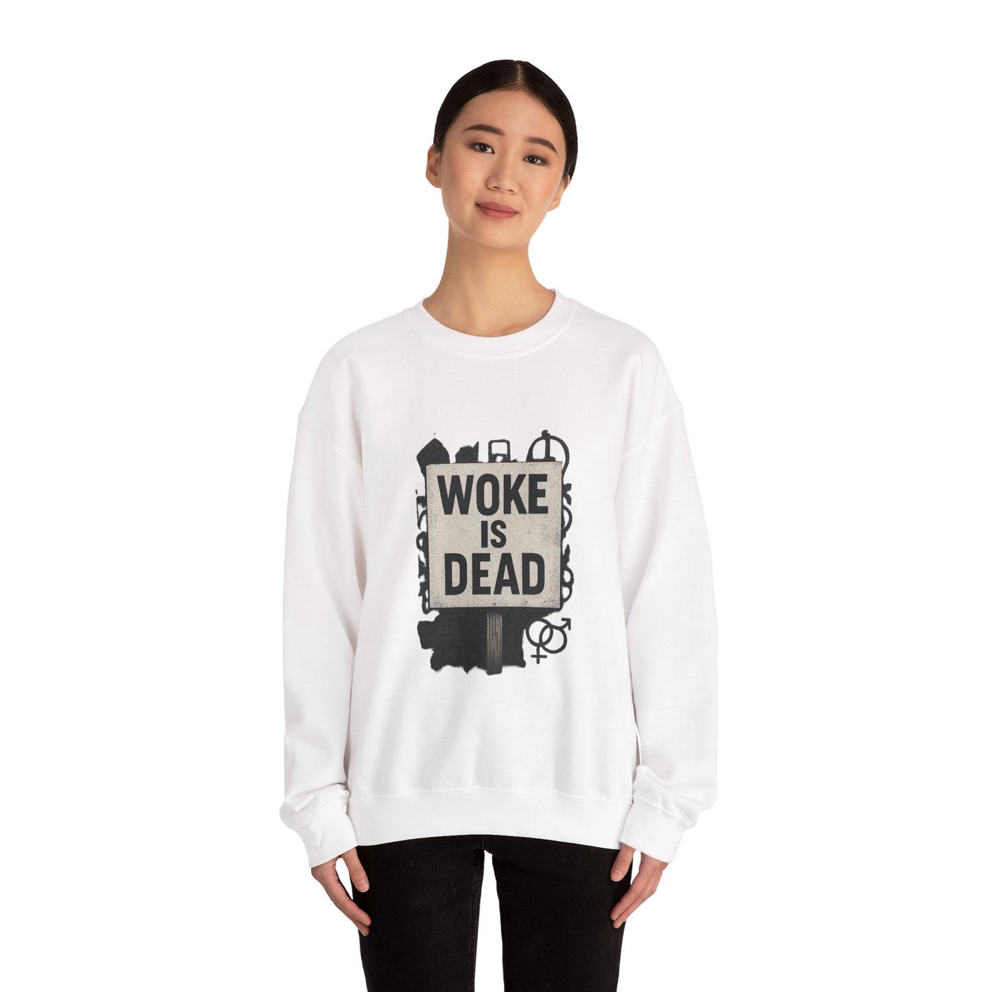 Woke Is Dead - Crewneck Sweatshirt