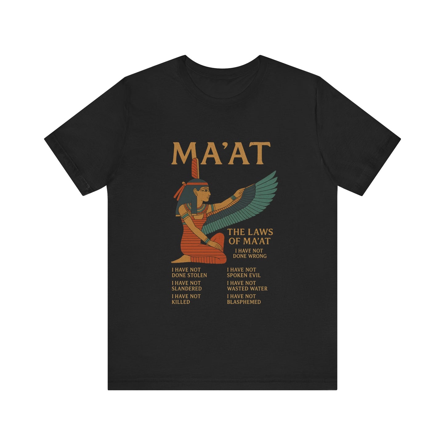 Egyptian Ma'at Symbol Tee, Ancient Egypt Shirt, Pharaoh History Top, Law of Ma'at T-Shirt, Egyptian Hieroglyphic Apparel