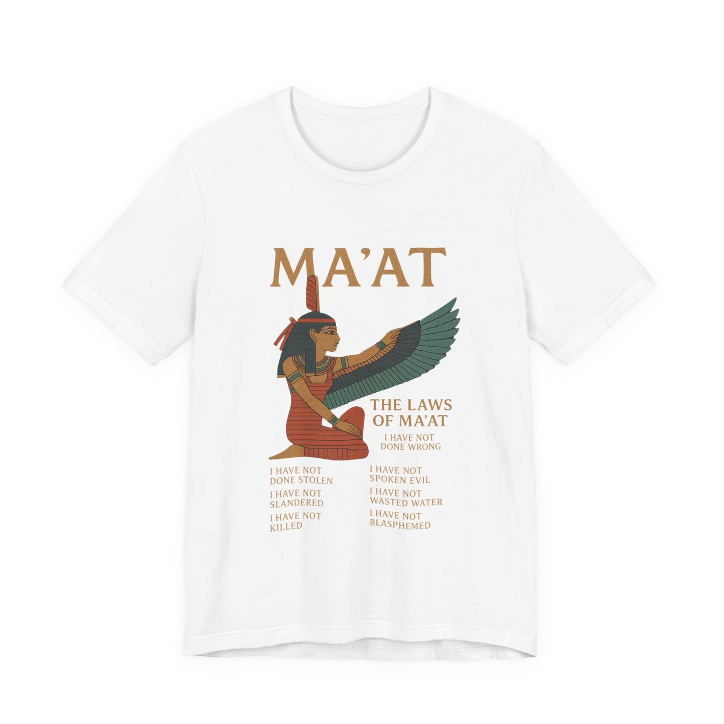 Egyptian Ma'at Symbol Tee, Ancient Egypt Shirt, Pharaoh History Top, Law of Ma'at T-Shirt, Egyptian Hieroglyphic Apparel