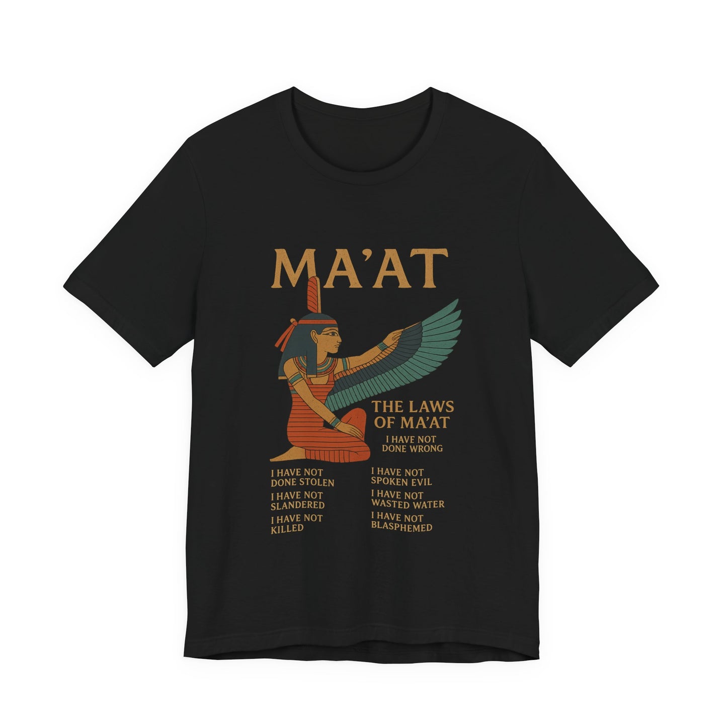 Egyptian Ma'at Symbol Tee, Ancient Egypt Shirt, Pharaoh History Top, Law of Ma'at T-Shirt, Egyptian Hieroglyphic Apparel