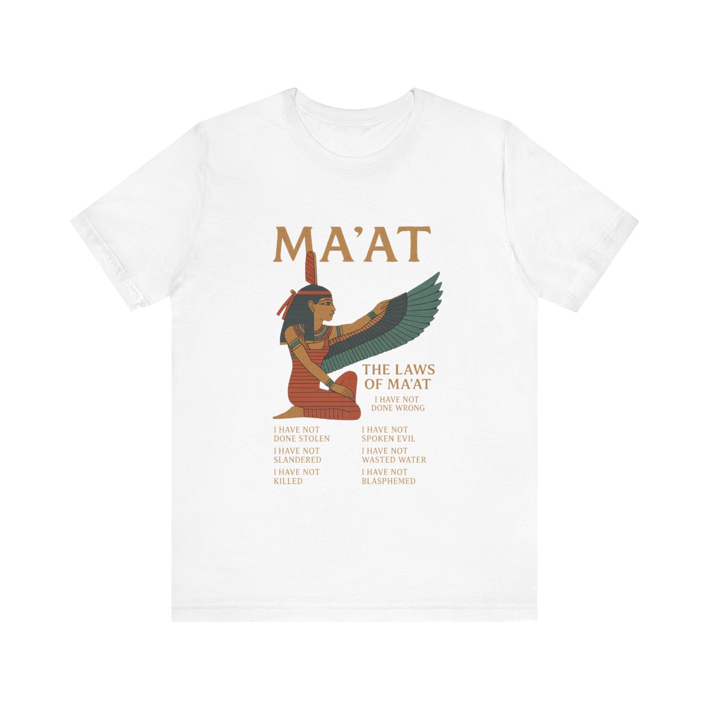 Egyptian Ma'at Symbol Tee, Ancient Egypt Shirt, Pharaoh History Top, Law of Ma'at T-Shirt, Egyptian Hieroglyphic Apparel