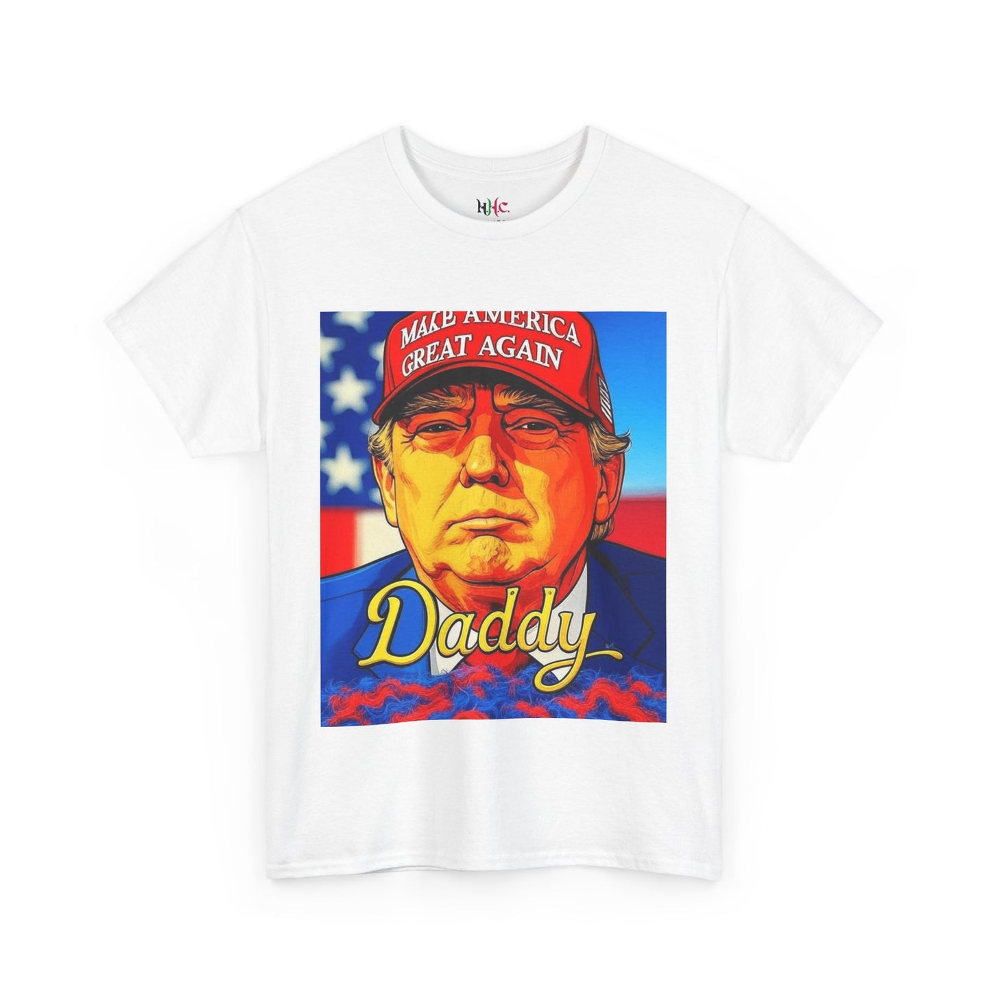 America 250 Trump Zaddy Unisex Heavy Cotton Tee by Hayes Haute Couture