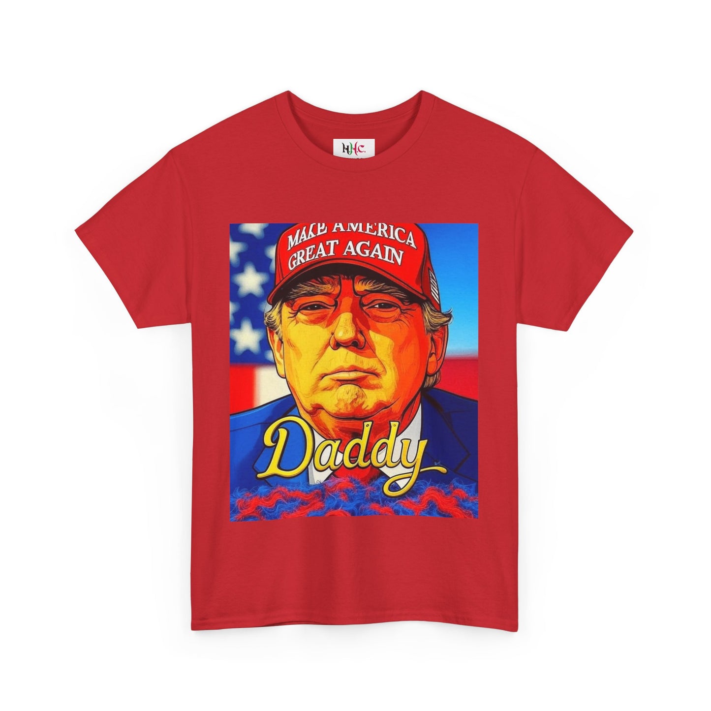 America 250 Trump Zaddy Unisex Heavy Cotton Tee by Hayes Haute Couture