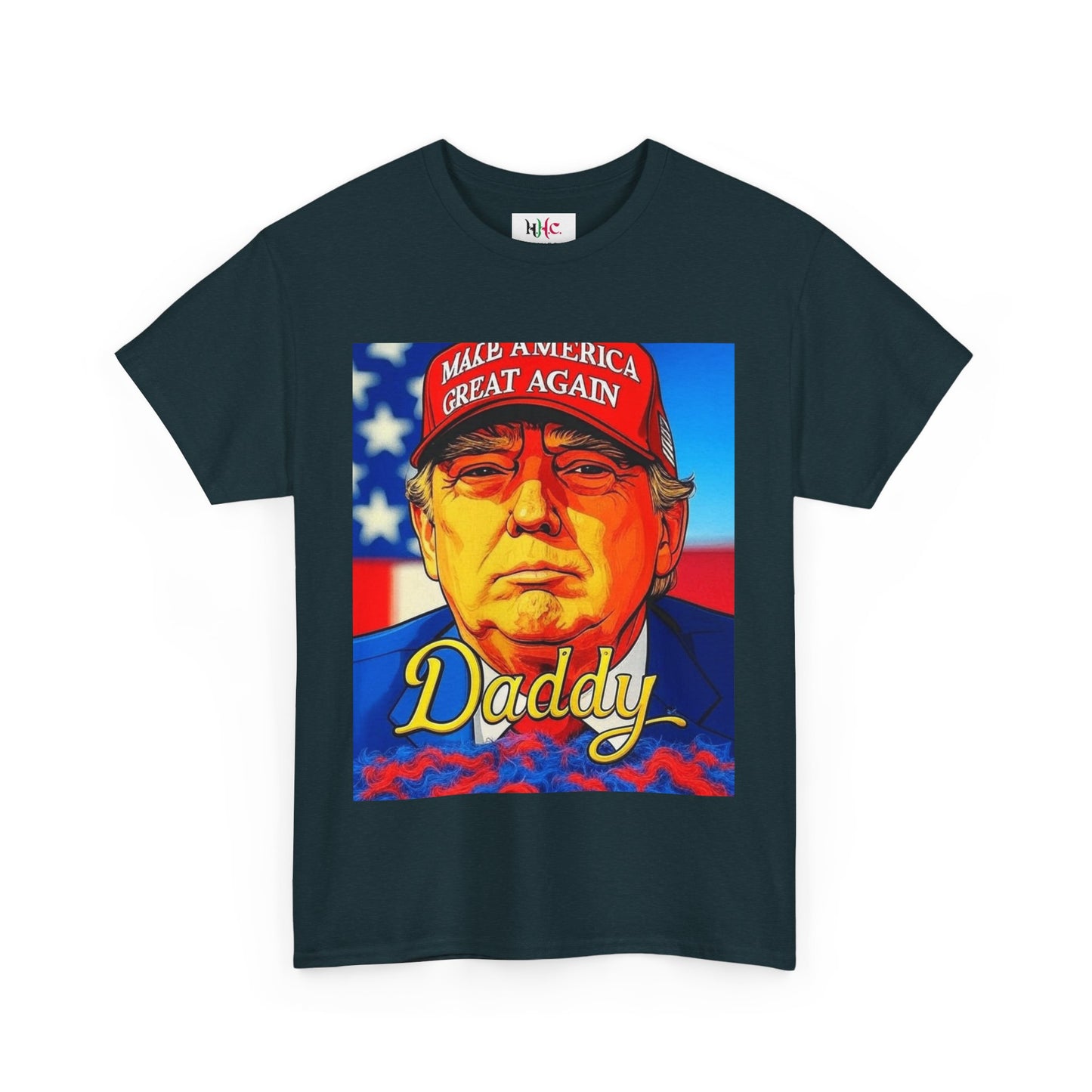 America 250 Trump Zaddy Unisex Heavy Cotton Tee by Hayes Haute Couture