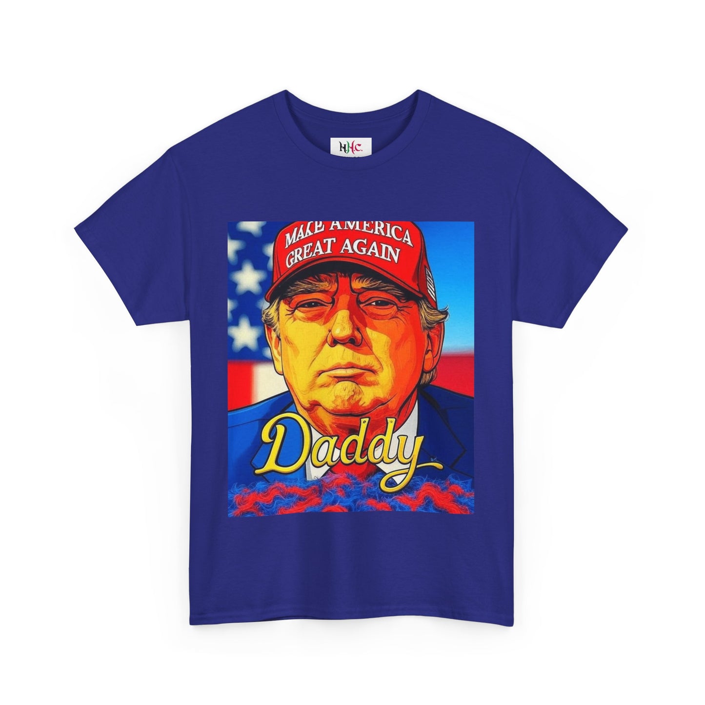 America 250 Trump Zaddy Unisex Heavy Cotton Tee by Hayes Haute Couture