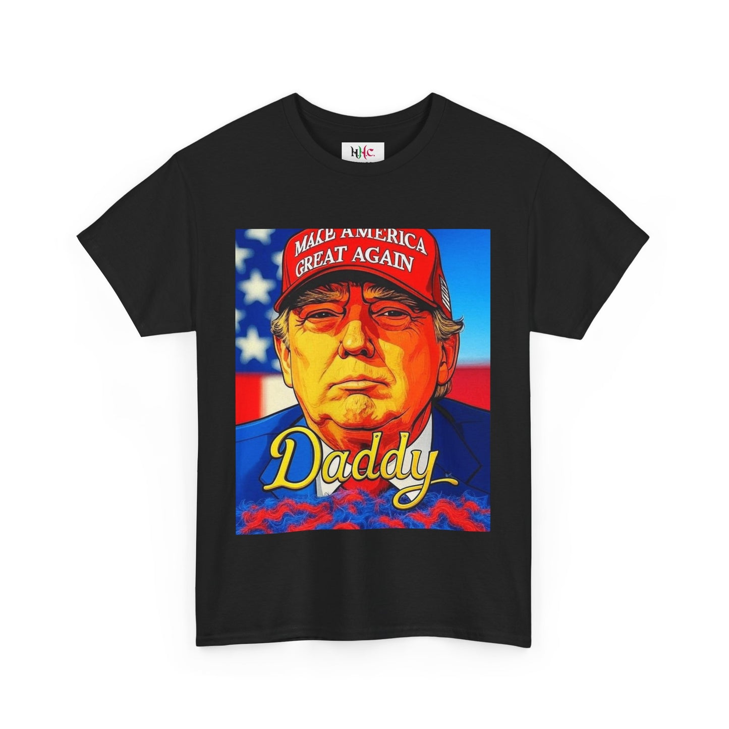 America 250 Trump Zaddy Unisex Heavy Cotton Tee by Hayes Haute Couture