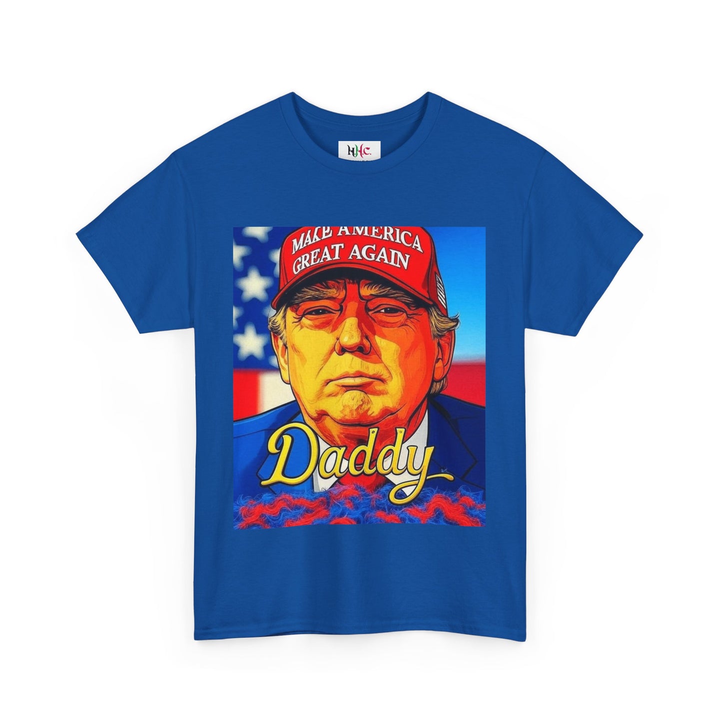 America 250 Trump Zaddy Unisex Heavy Cotton Tee by Hayes Haute Couture