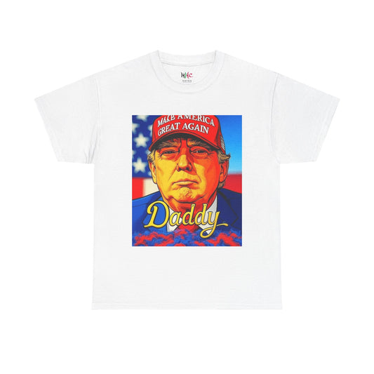 America 250 Trump Zaddy Unisex Heavy Cotton Tee by Hayes Haute Couture