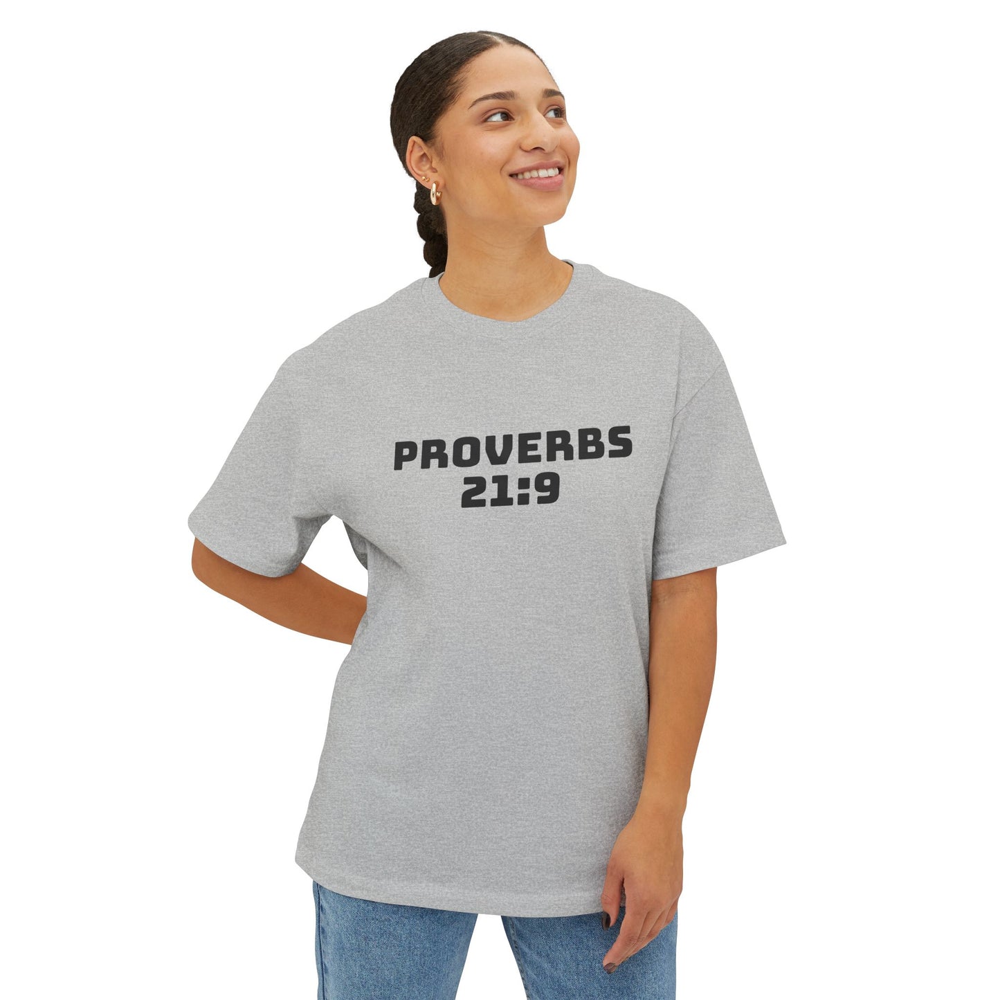 Proverbs 21:9 Women With Bad Attitudes Suck Oversized Tee Shirt, Unisex Box Tee, Graphic Tee, Inspirational Shirt,