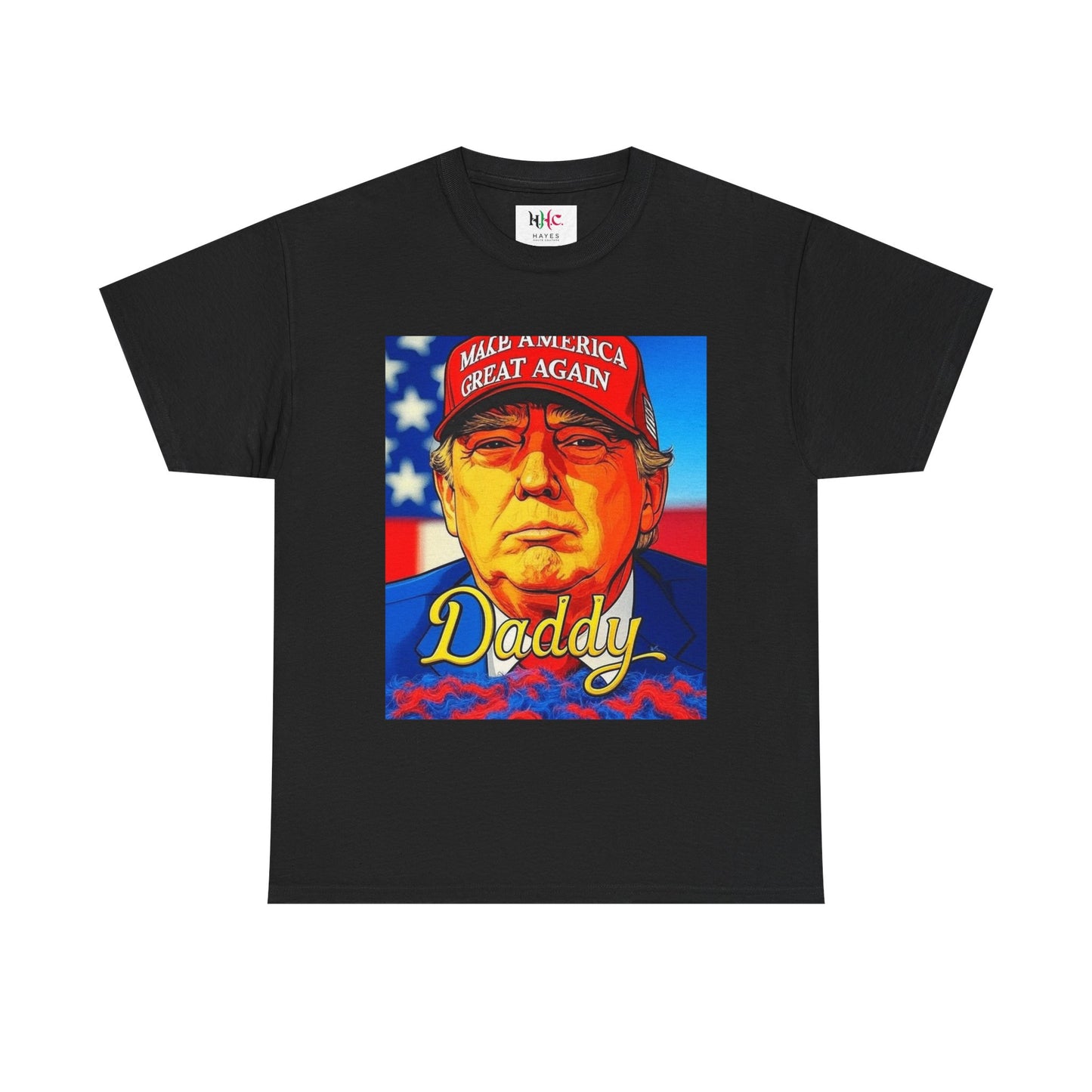 America 250 Trump Zaddy Unisex Heavy Cotton Tee by Hayes Haute Couture
