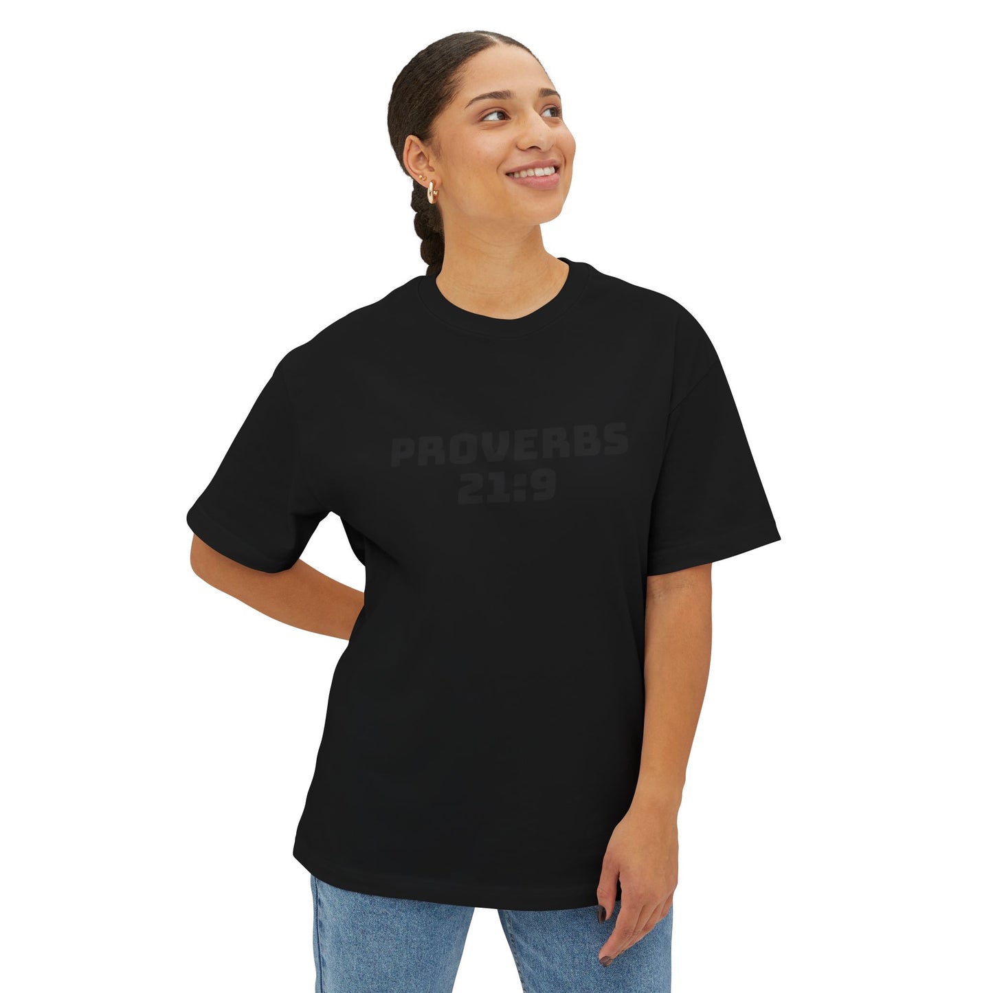 Proverbs 21:9 Women With Bad Attitudes Suck Oversized Tee Shirt, Unisex Box Tee, Graphic Tee, Inspirational Shirt,