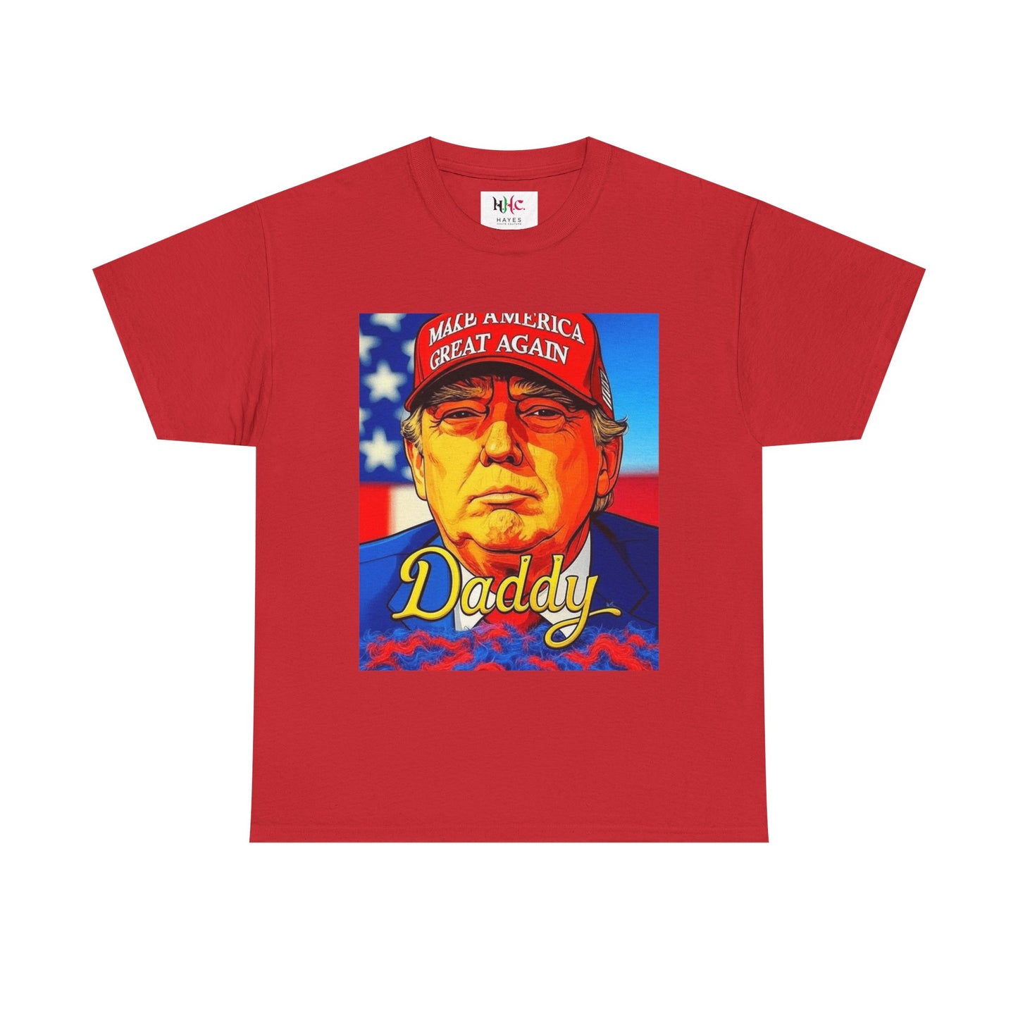 America 250 Trump Zaddy Unisex Heavy Cotton Tee by Hayes Haute Couture