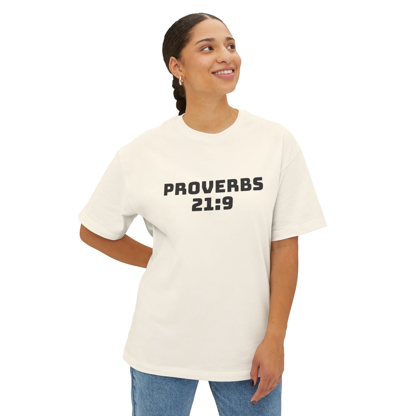 Proverbs 21:9 Women With Bad Attitudes Suck Oversized Tee Shirt, Unisex Box Tee, Graphic Tee, Inspirational Shirt,