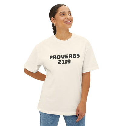 Proverbs 21:9 Women With Bad Attitudes Suck Oversized Tee Shirt, Unisex Box Tee, Graphic Tee, Inspirational Shirt,