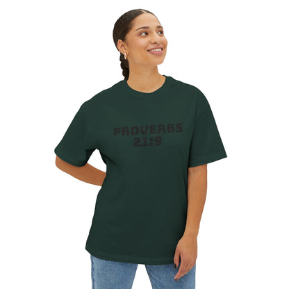 Proverbs 21:9 Women With Bad Attitudes Suck Oversized Tee Shirt, Unisex Box Tee, Graphic Tee, Inspirational Shirt,