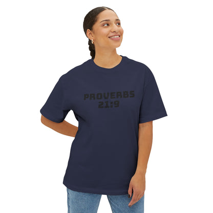 Proverbs 21:9 Women With Bad Attitudes Suck Oversized Tee Shirt, Unisex Box Tee, Graphic Tee, Inspirational Shirt,