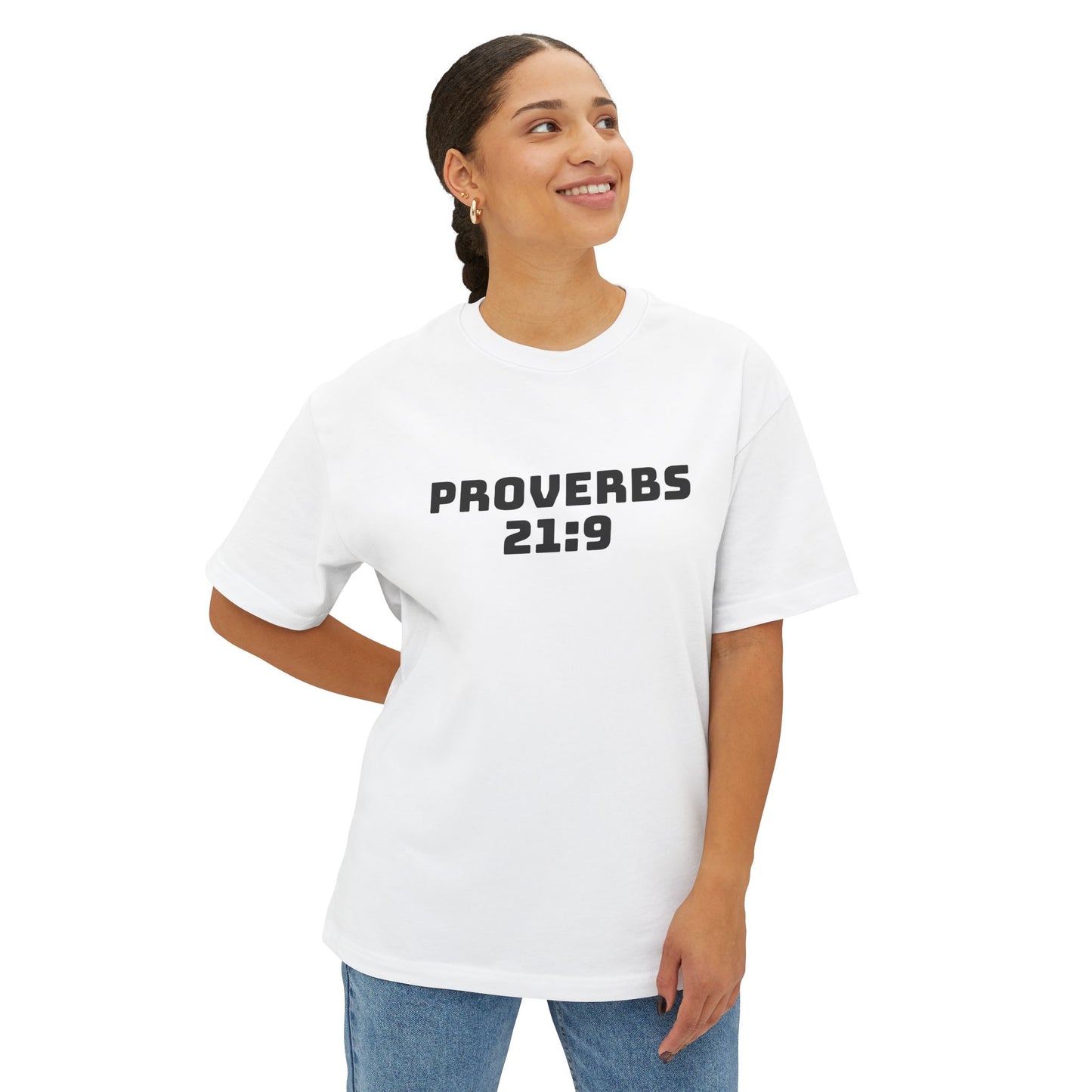 Proverbs 21:9 Women With Bad Attitudes Suck Oversized Tee Shirt, Unisex Box Tee, Graphic Tee, Inspirational Shirt,
