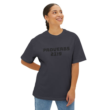 Proverbs 21:9 Women With Bad Attitudes Suck Oversized Tee Shirt, Unisex Box Tee, Graphic Tee, Inspirational Shirt,